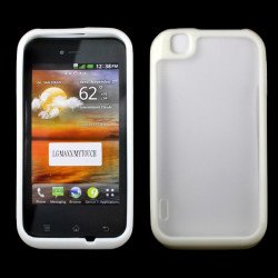 LG myTouch  E739 Gummy  Case (White)